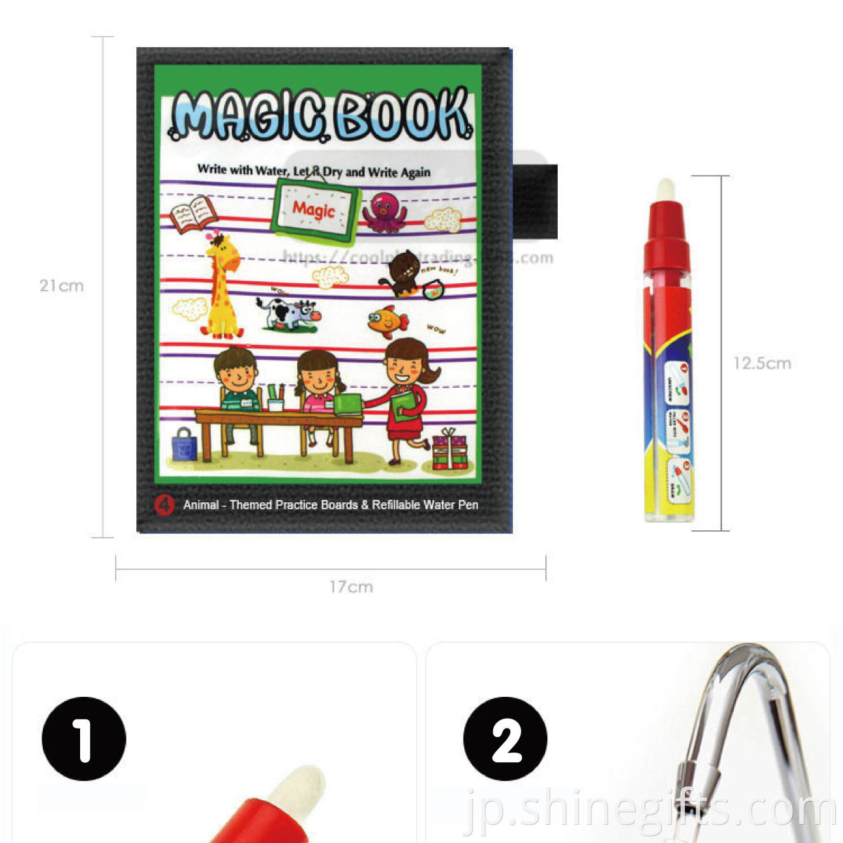 New & Original Education Toys Coloring Painting Cloth Book Kids Magic Drawing Water Book